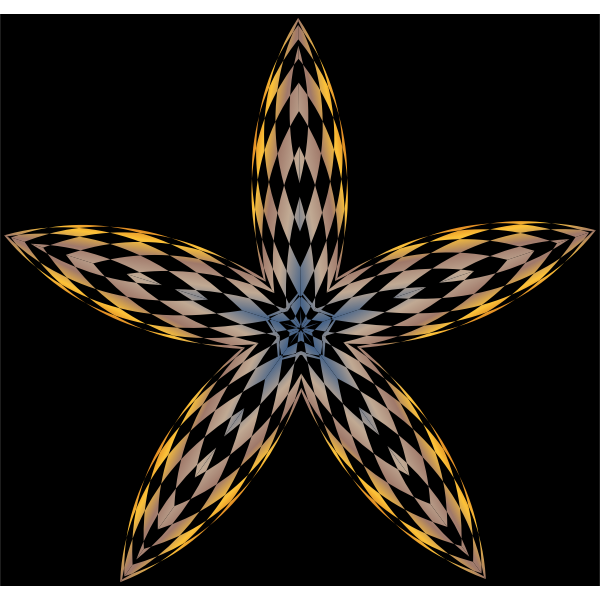 Checkered Flower Shape