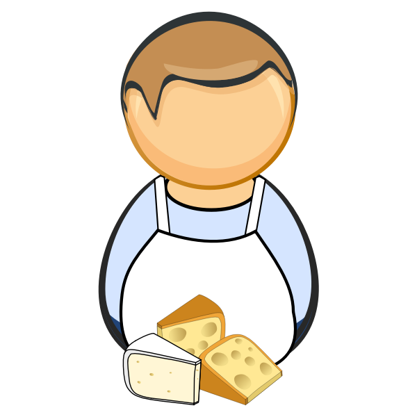 Cheese maker with cheese