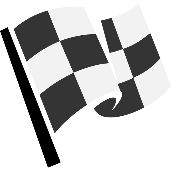 Gray And White Flag Free Svg