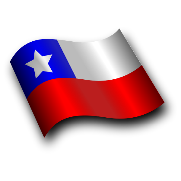 Wavy flag of Chile