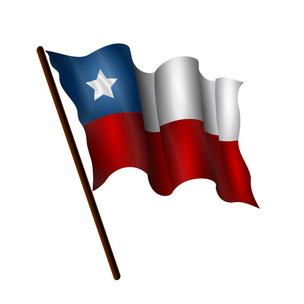 Chilean flag vector image