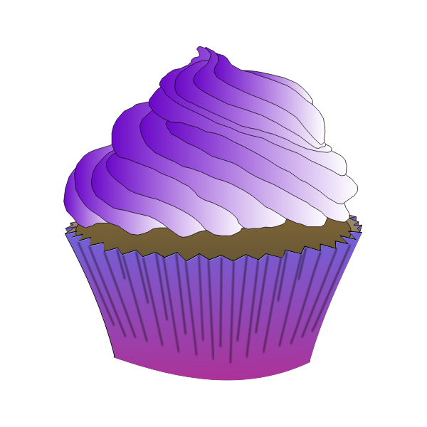 Chocolate Purple Cupcake