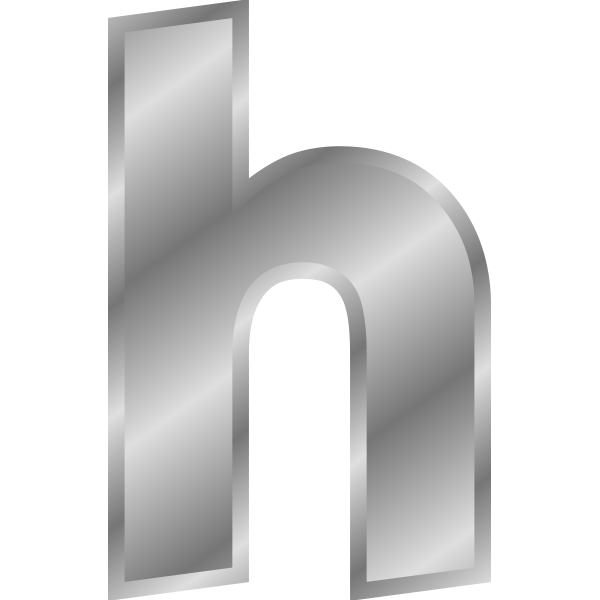 Effect Letters Alphabet Silver W clip art (104650) Free SVG Download / 4  Vector