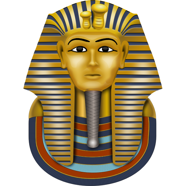 The mask of Tutankhamun vector illustration
