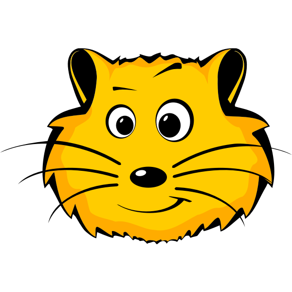 Hamster comic face vector image