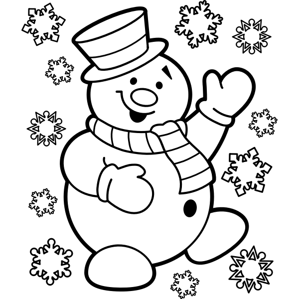 free clipart pictures of snowmen with hair