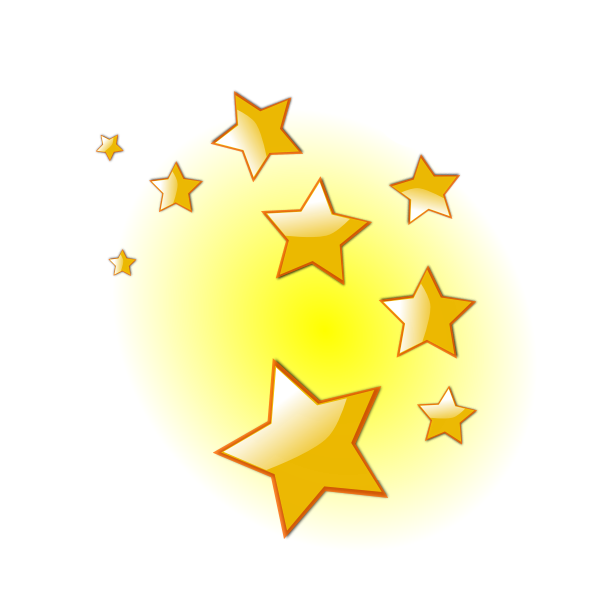 Decorative stars vector