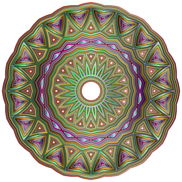 Chromatic Abstract Mandala