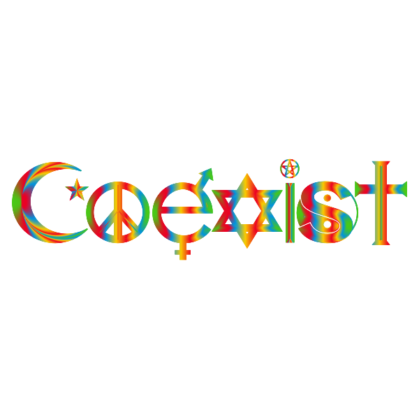 Chromatic effect on text COEXIST #17