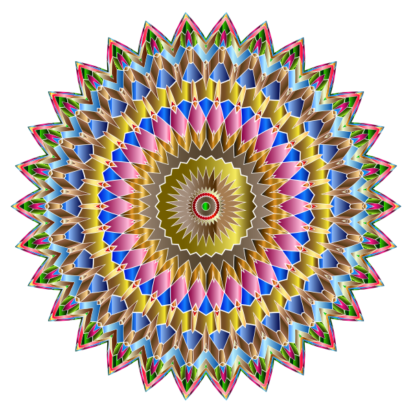 Chromatic Iridescent Mandala