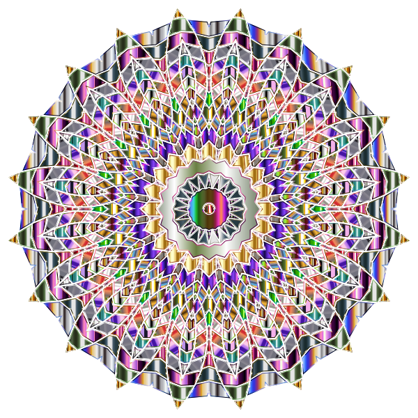 Chromatic Mandala No Background