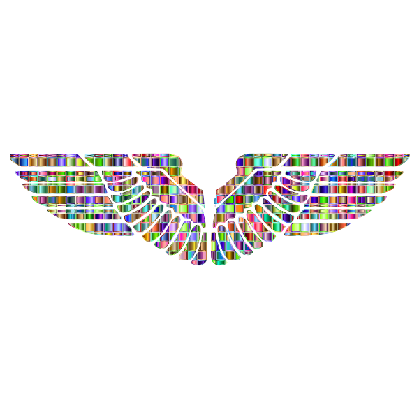 Chromatic Mosaic Eagle Wings