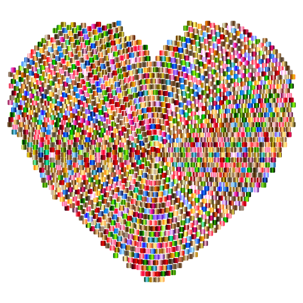 Chromatic Mosaic Heart
