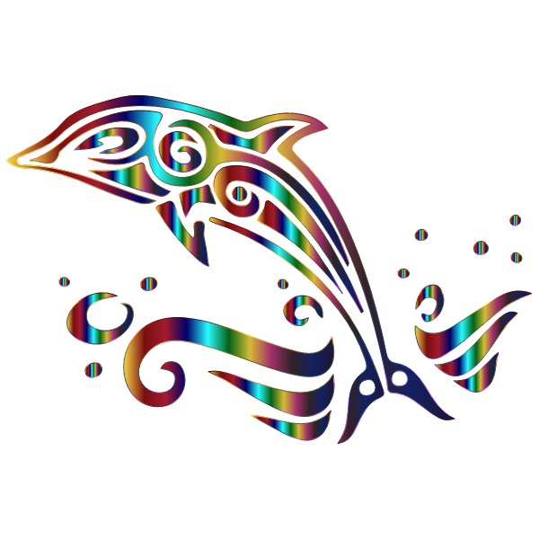 Chromatic Tribal Dolphin 3 No Background