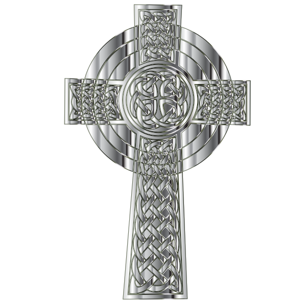 Chrome Celtic Cross Free Svg