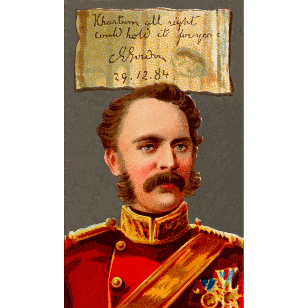 Illustration of British general