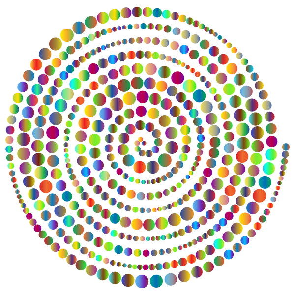 Circles Spiral Prismatic 3 No Background