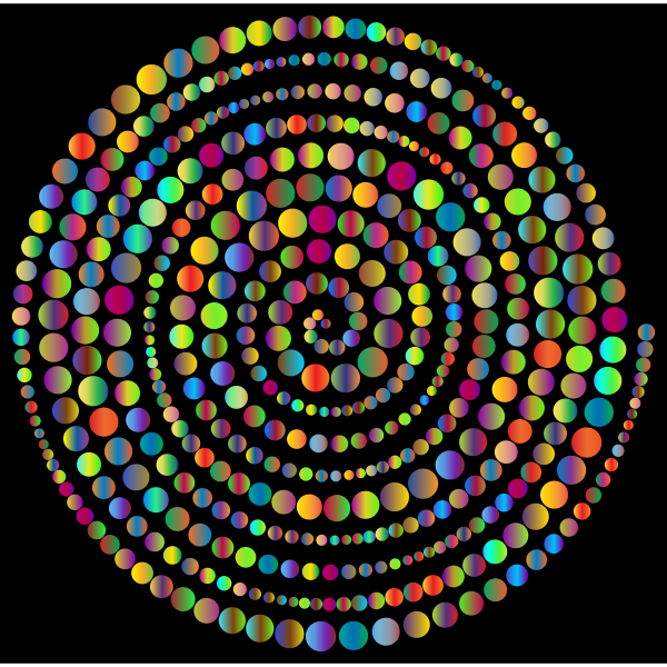 Circles Spiral Prismatic 3