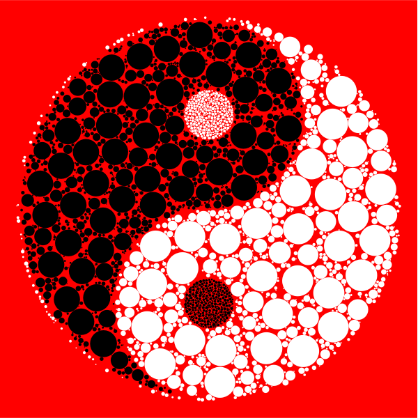 Yin Yang With Background
