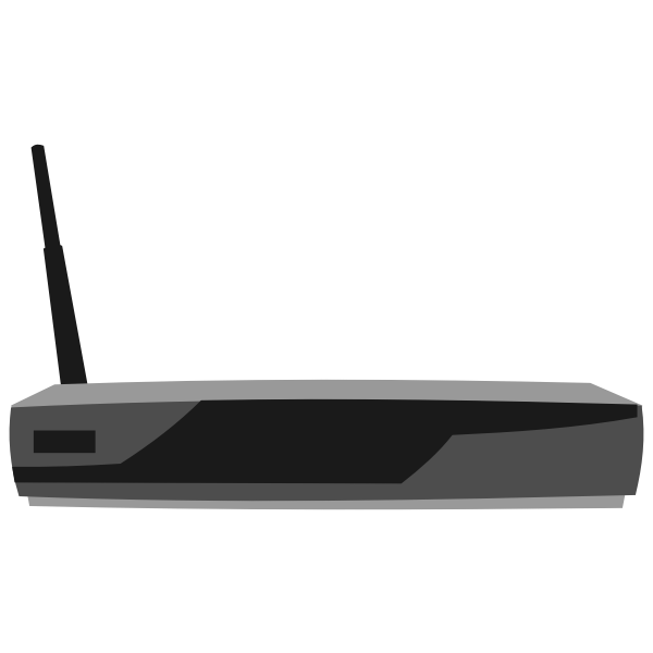 Cisco 851 Integrated services router vector clip art