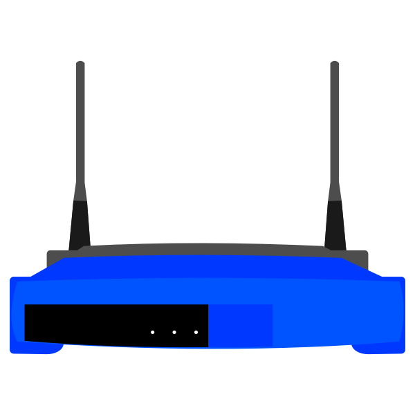 Linksys SE2800 wireless router vector image