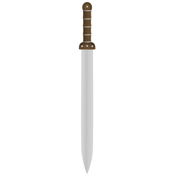 Vector clip art of long Viking sword Free SVG