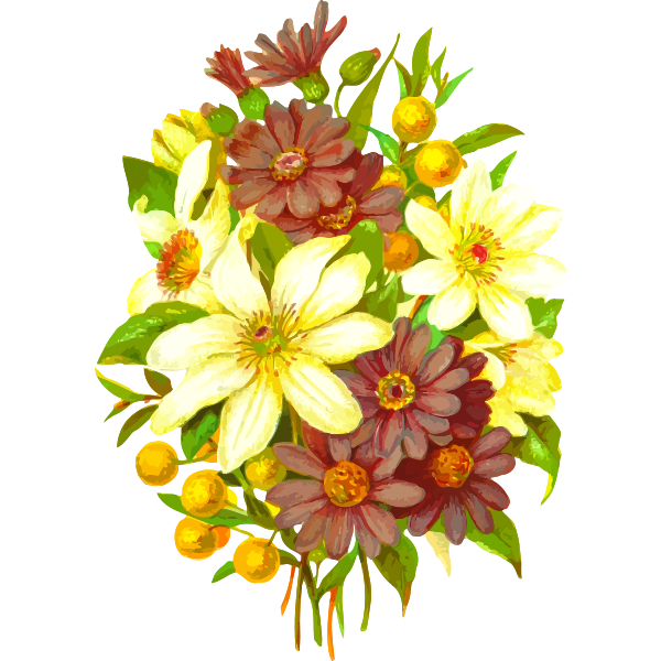 Download Bouquet drawing | Free SVG