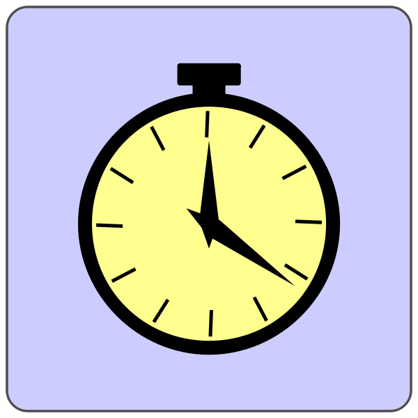 Analog alarm clock vector icon