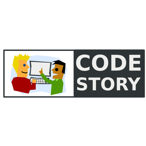 Code Story logo vector image