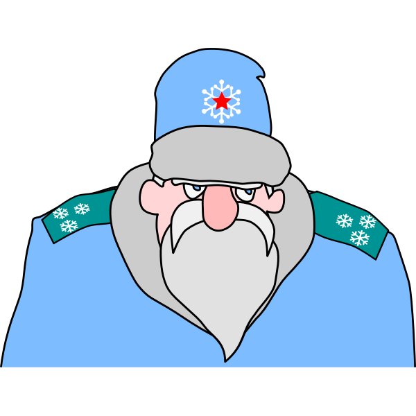Colonel Frost in blue uniform