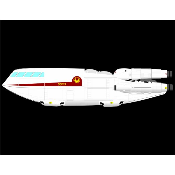 Retro space shuttle