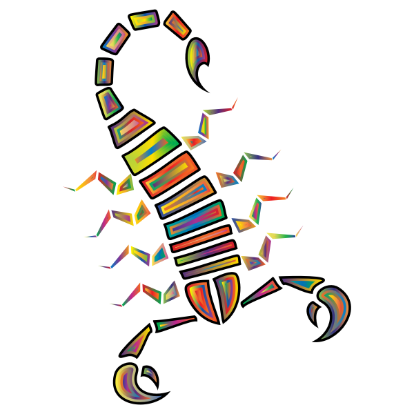 Colorful Abstract Tribal Scorpion 3