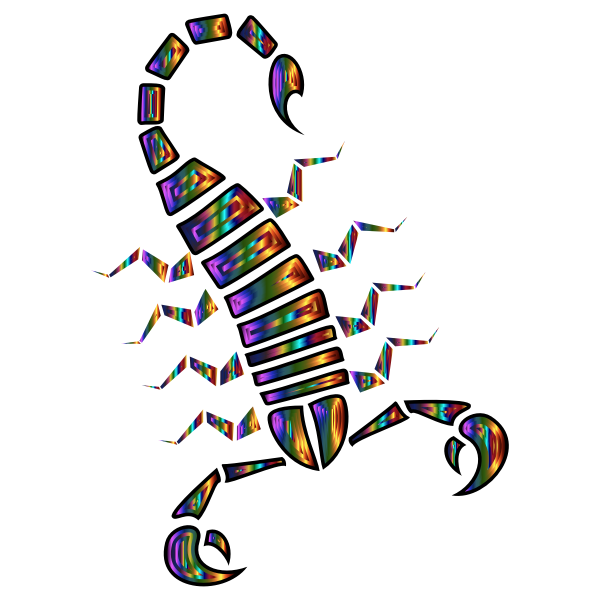 Colorful Abstract Tribal Scorpion 6