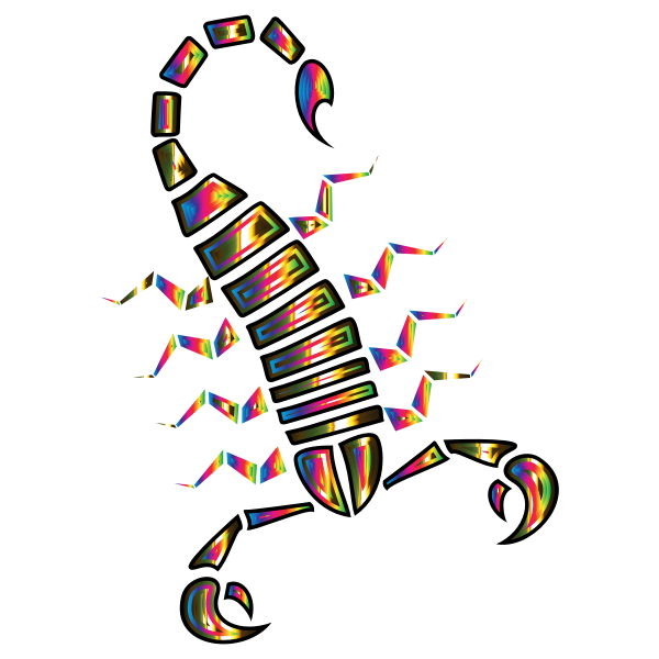 Colorful Abstract Tribal Scorpion 7