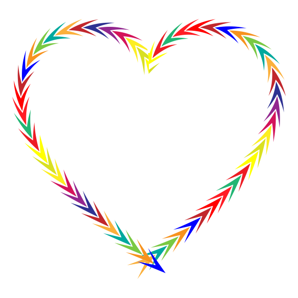 Colorful Arrows Heart
