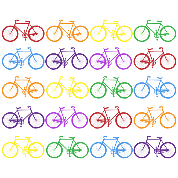 Colorful Bicycles Background