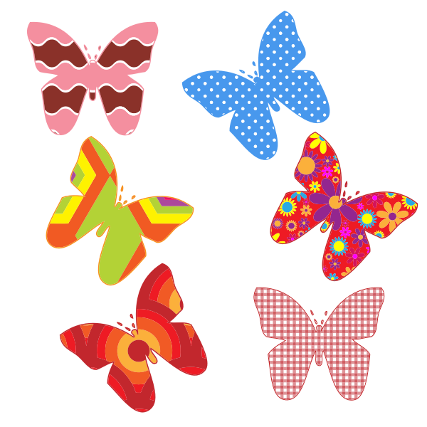 Download Colorful Butterfly Patterns Free Svg