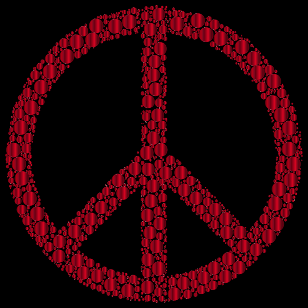 Colorful Circles Peace Sign 25