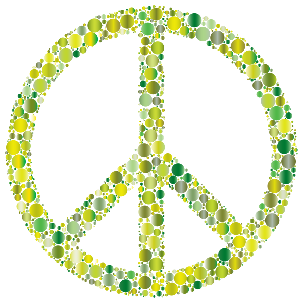 Colorful Circles Peace Sign 9