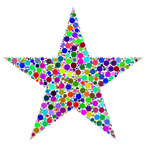 Colorful Circles Star