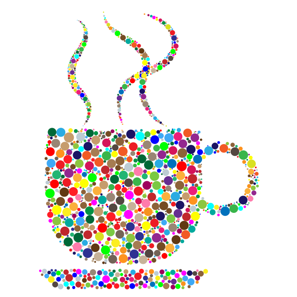 Colorful Coffee Circles