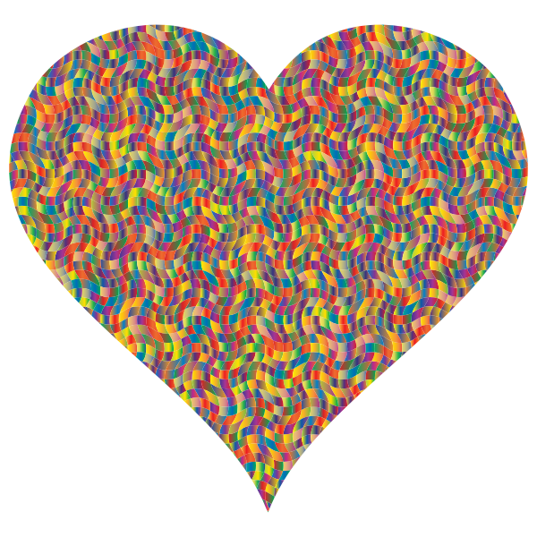 Colorful Confetti Heart 3