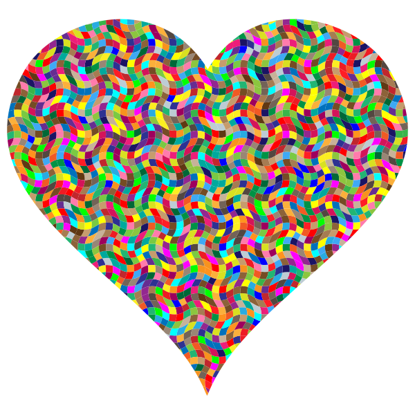 Colorful Confetti Heart