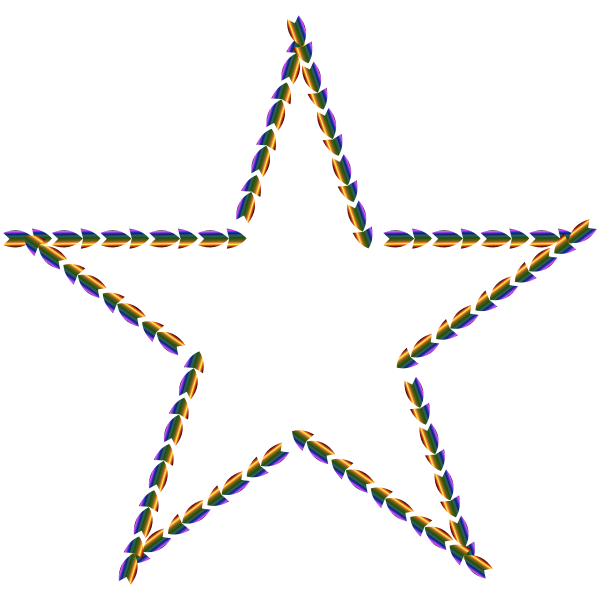 Colorful Direction Star