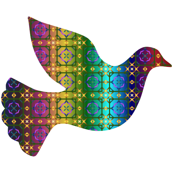 Colorful Dove Pattern