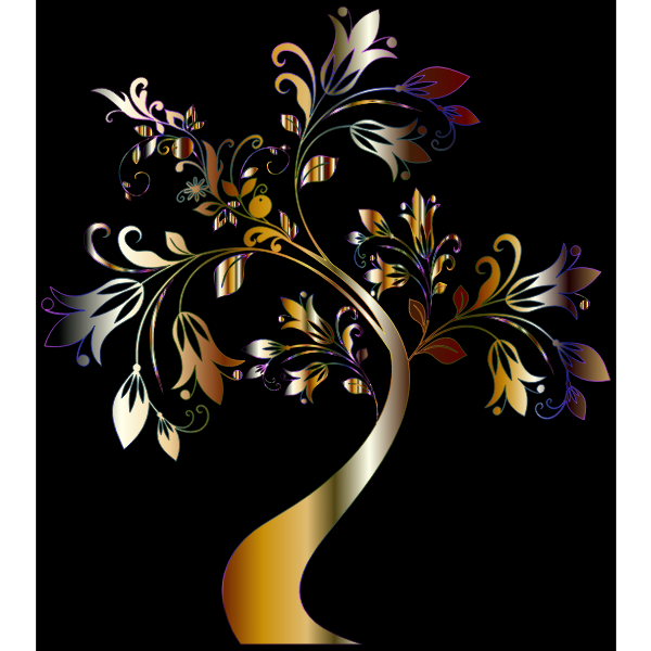 Colorful Floral Tree 11