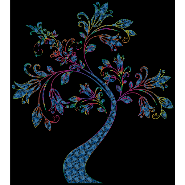 Colorful Floral Tree 17