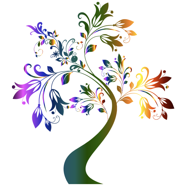 Colorful Floral Tree
