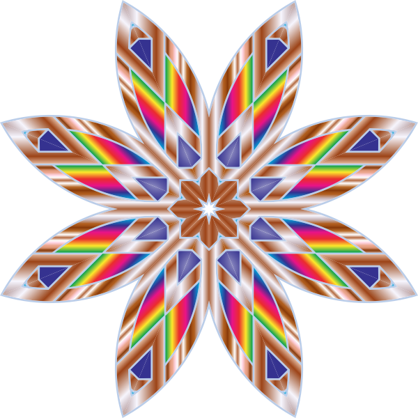 Colorful Flower Star