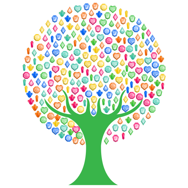 Colorful Gems Tree